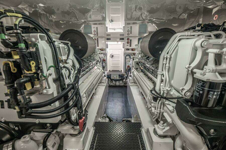 2023 Viking 64 Convertible Engine Room