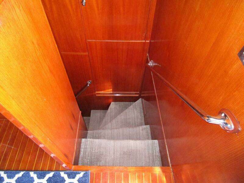 Pilothouse Steps to Crew Area 