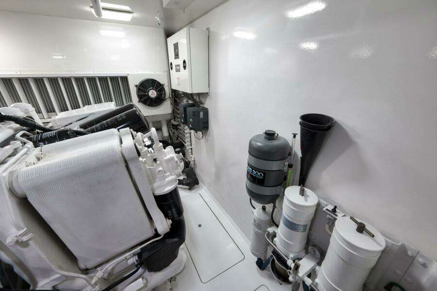 2011 Viking 76 Enclosed Bridge- TEUSEAS- Engine Room