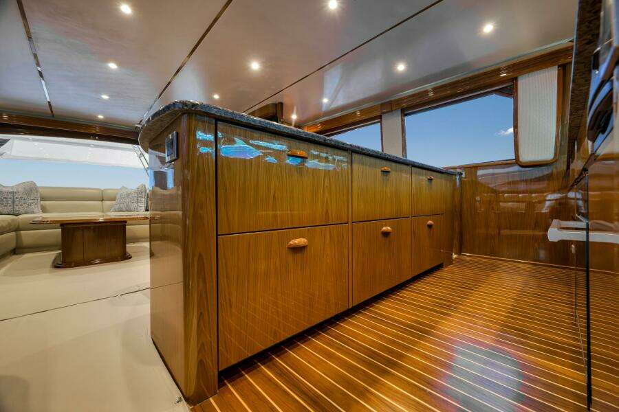 2011 Viking 76 Enclosed Bridge- TEUSEAS- Galley