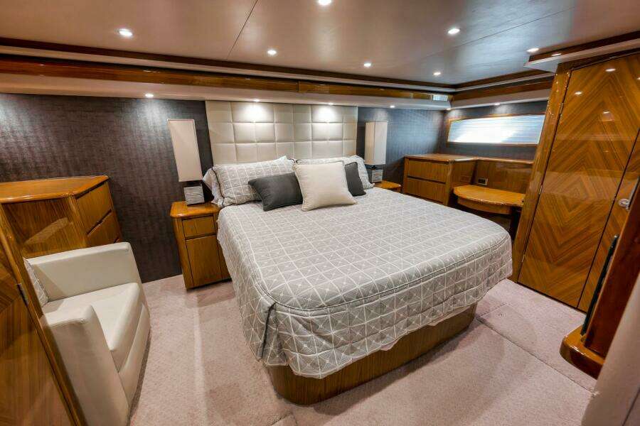 2011 Viking 76 Enclosed Bridge- TEUSEAS- Master Stateroom
