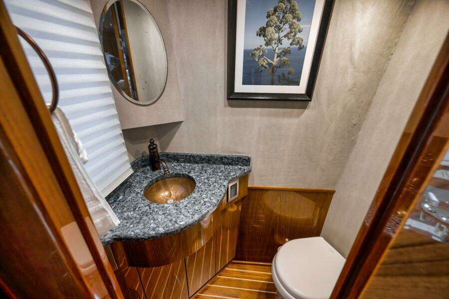 2011 Viking 76 Enclosed Bridge- TEUSEAS- Salon Day Head