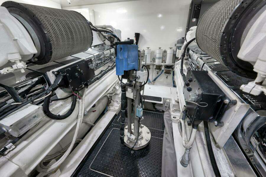 2011 Viking 76 Enclosed Bridge- TEUSEAS- Engine Room