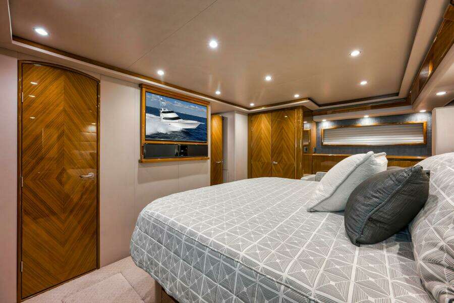 2011 Viking 76 Enclosed Bridge- TEUSEAS- Master Stateroom