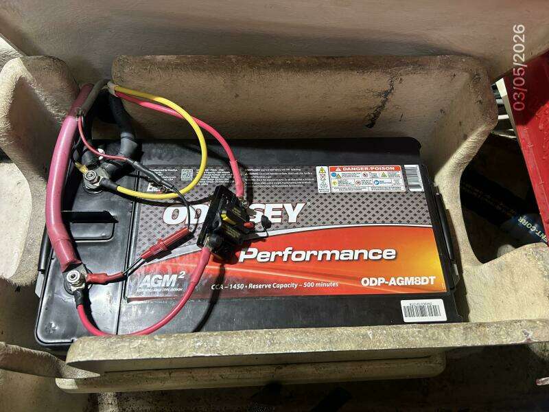 42' Grand Banks port main engine start battery