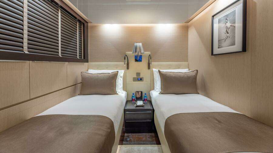 One Of Two Lower Deck Forward Twin Cabins Convertible To Queens 