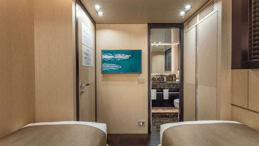 One Of Two Lower Deck Forward Twin Cabins Convertible To Queens 