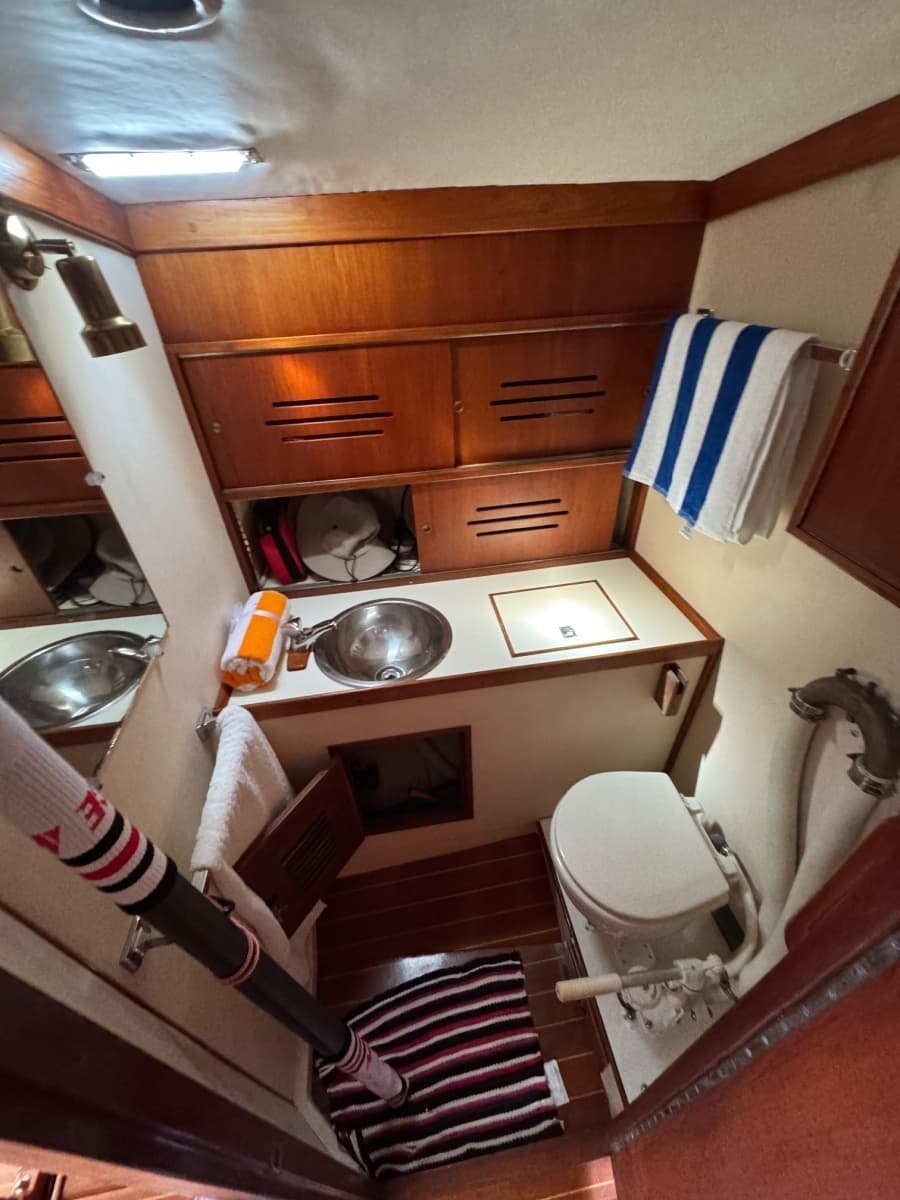 Head vanity and shower