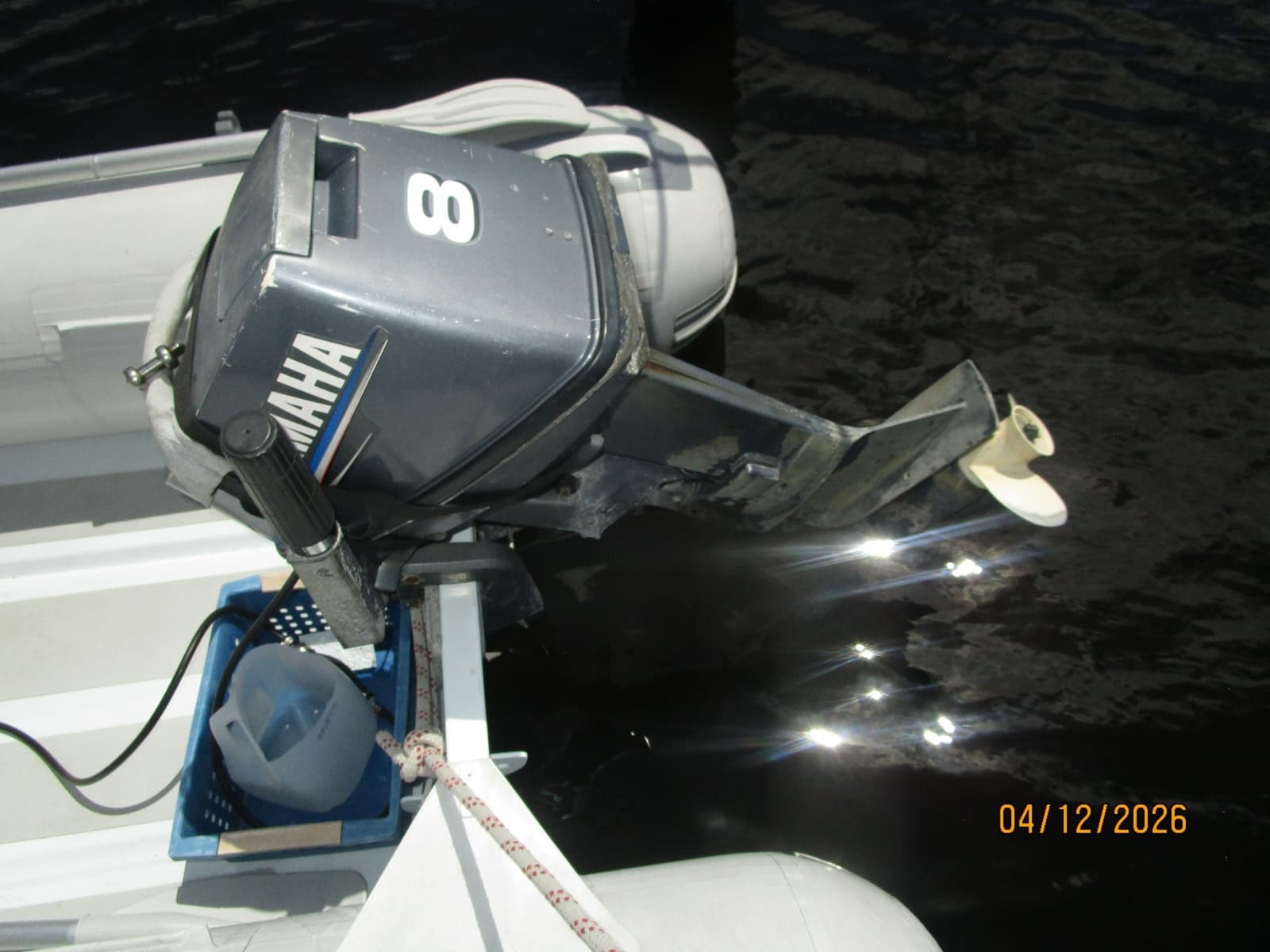41' Rival tender outboard