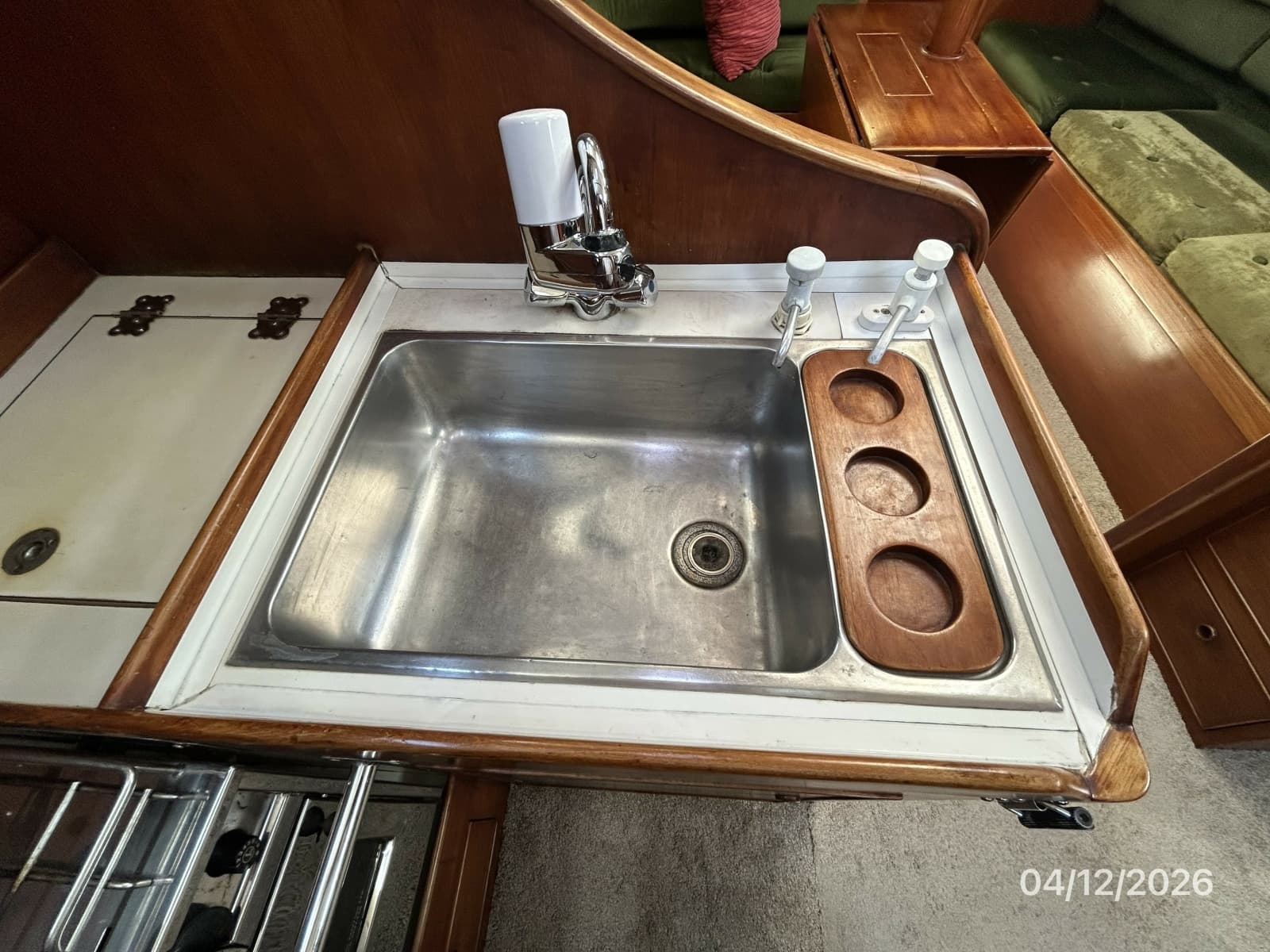 41' Rival galley sink
